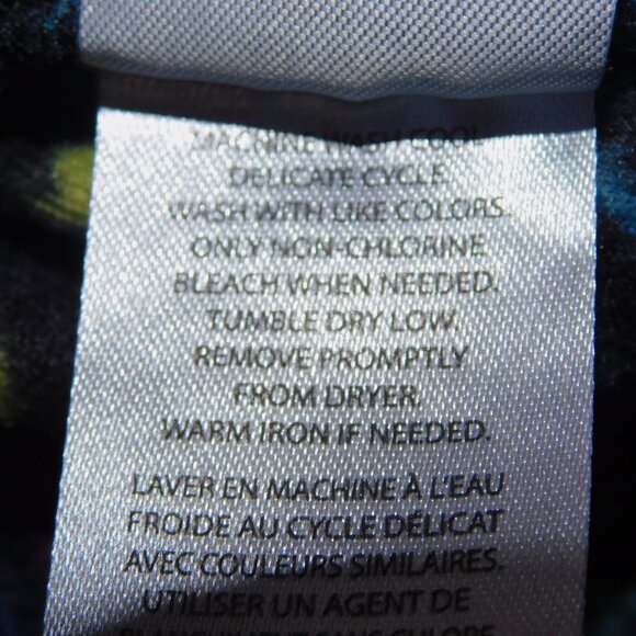 Valor Collective Mens L 1/4 Zip Hooded Fleece Black Pink Blue Geometric Hoodie - Picture 7 of 12